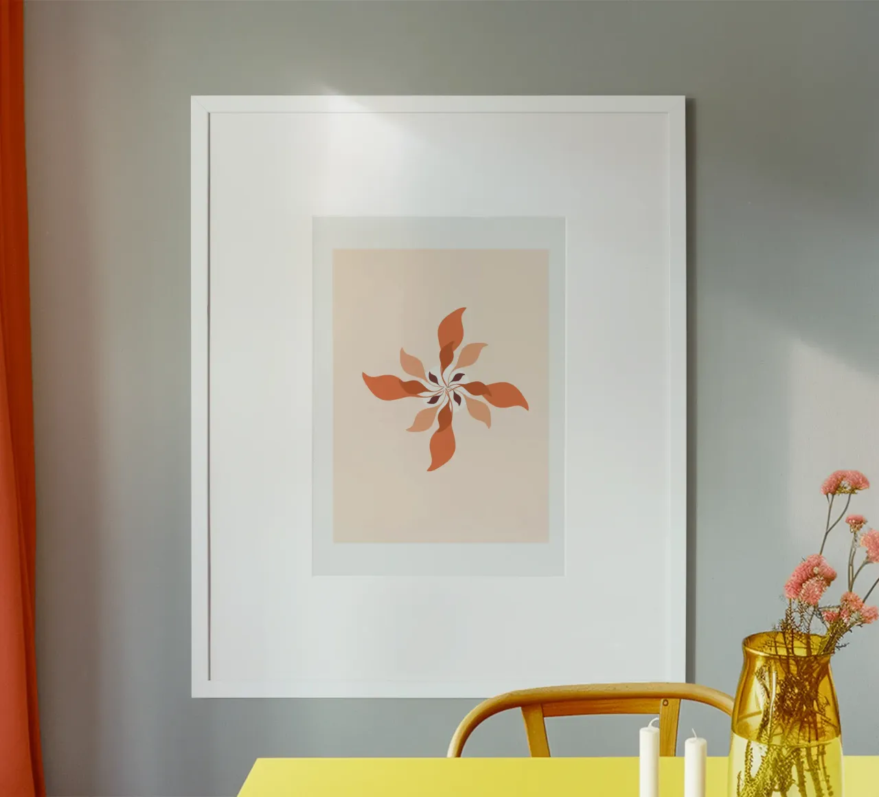 Qui fiorisco con la luce dell'autunno / Il mio giardino 4 poster da Carrot & Soul
