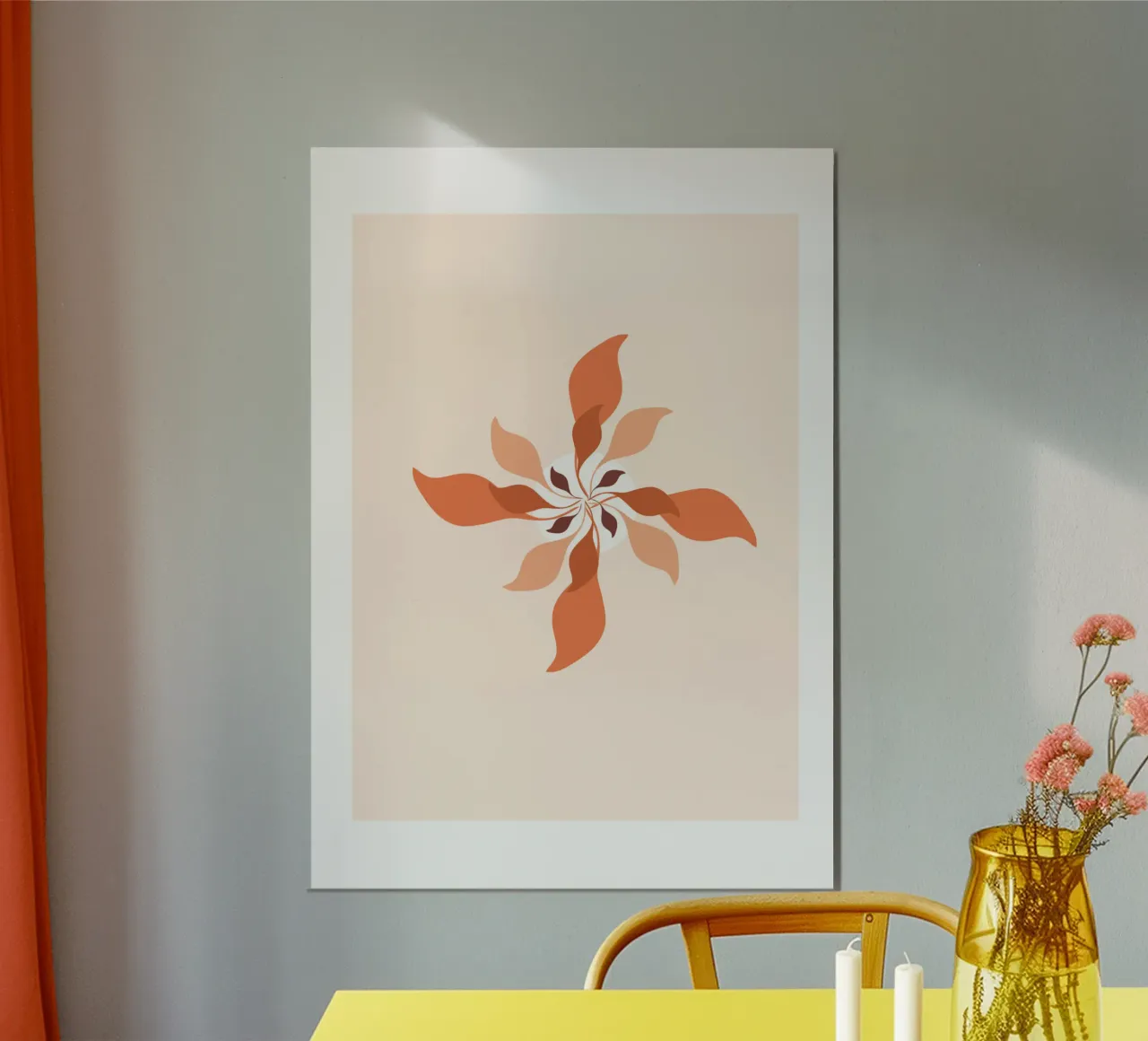 Qui fiorisco con la luce dell'autunno / Il mio giardino 4 poster da Carrot & Soul