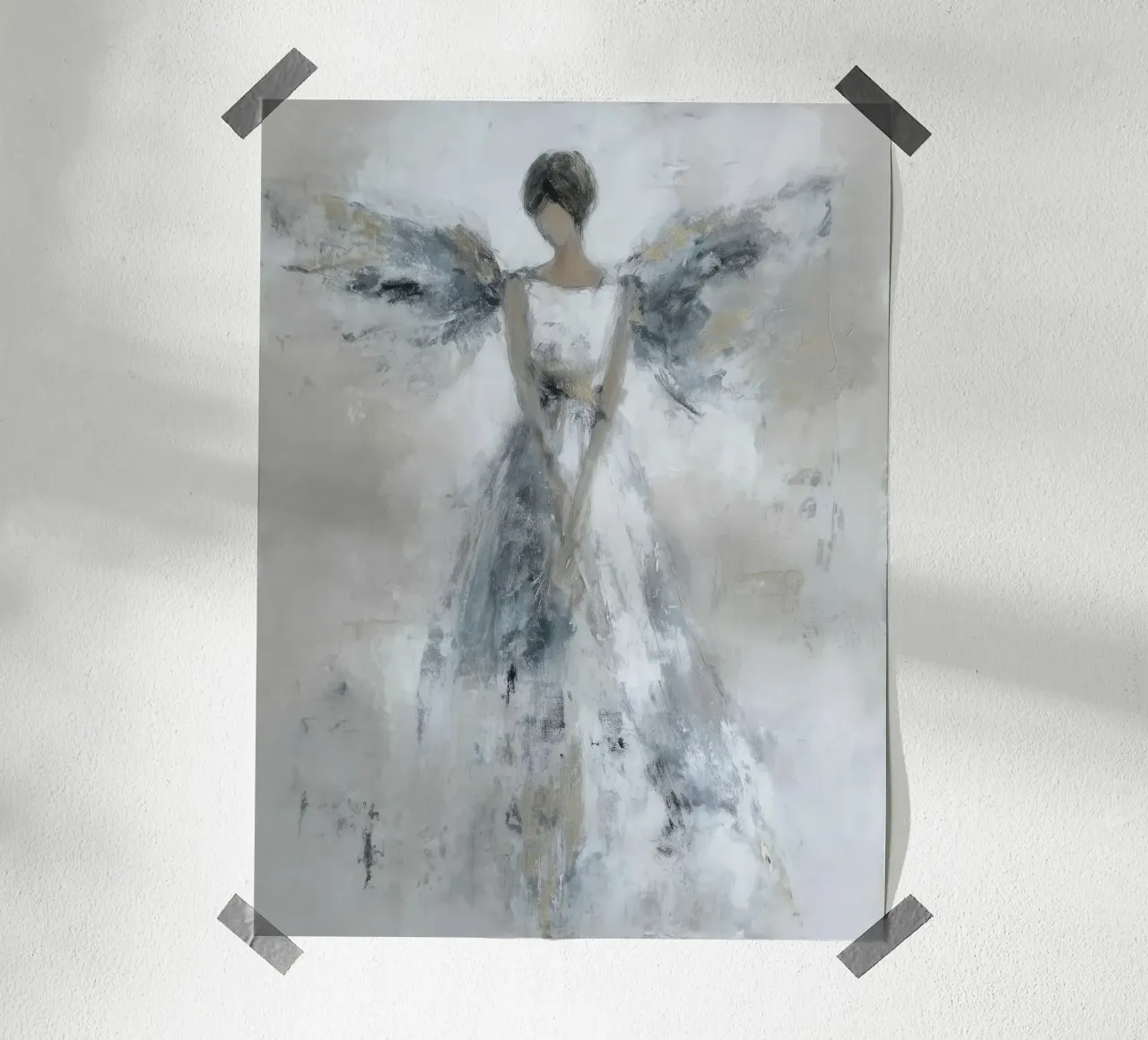 Angelo custode I carta hahnemühle da Wolkenlos