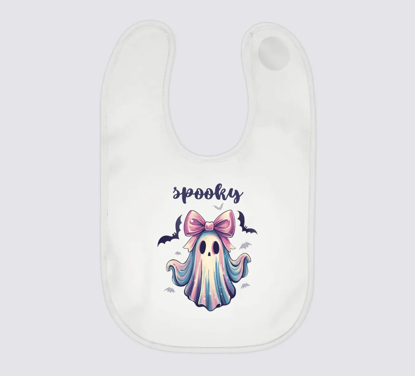 Spooky Ghost baby slabbetje van Sasyall Graphics