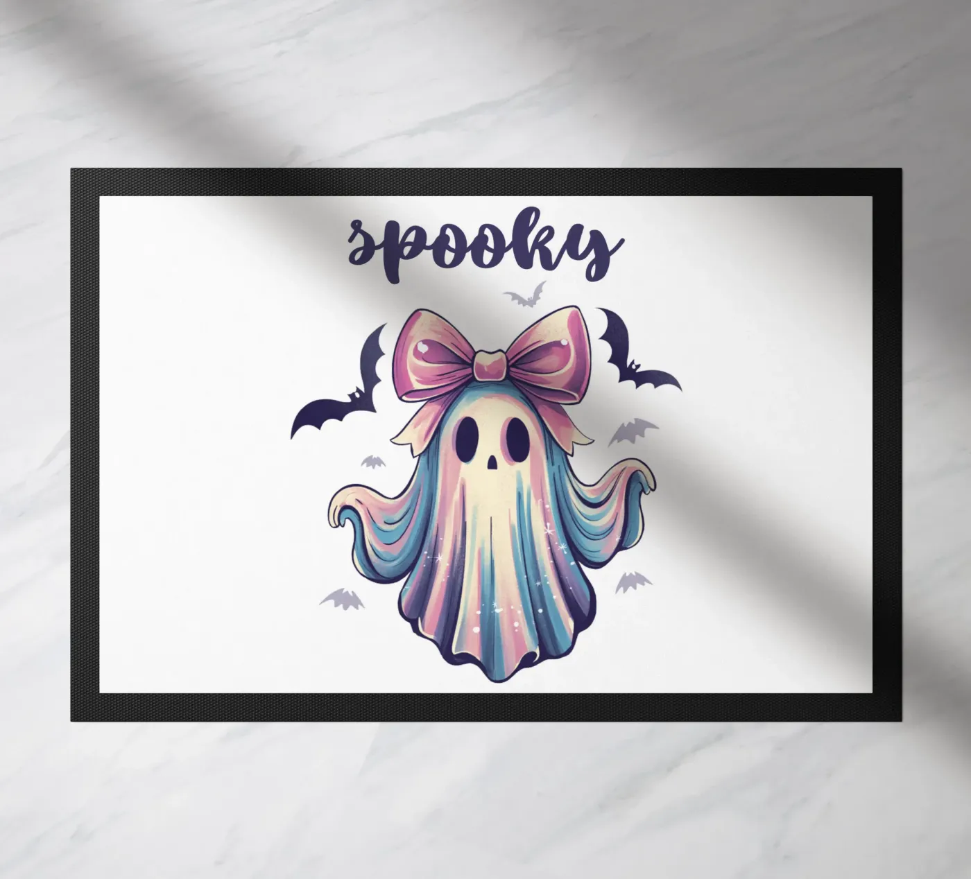 Spooky Ghost deurmat van Sasyall Graphics