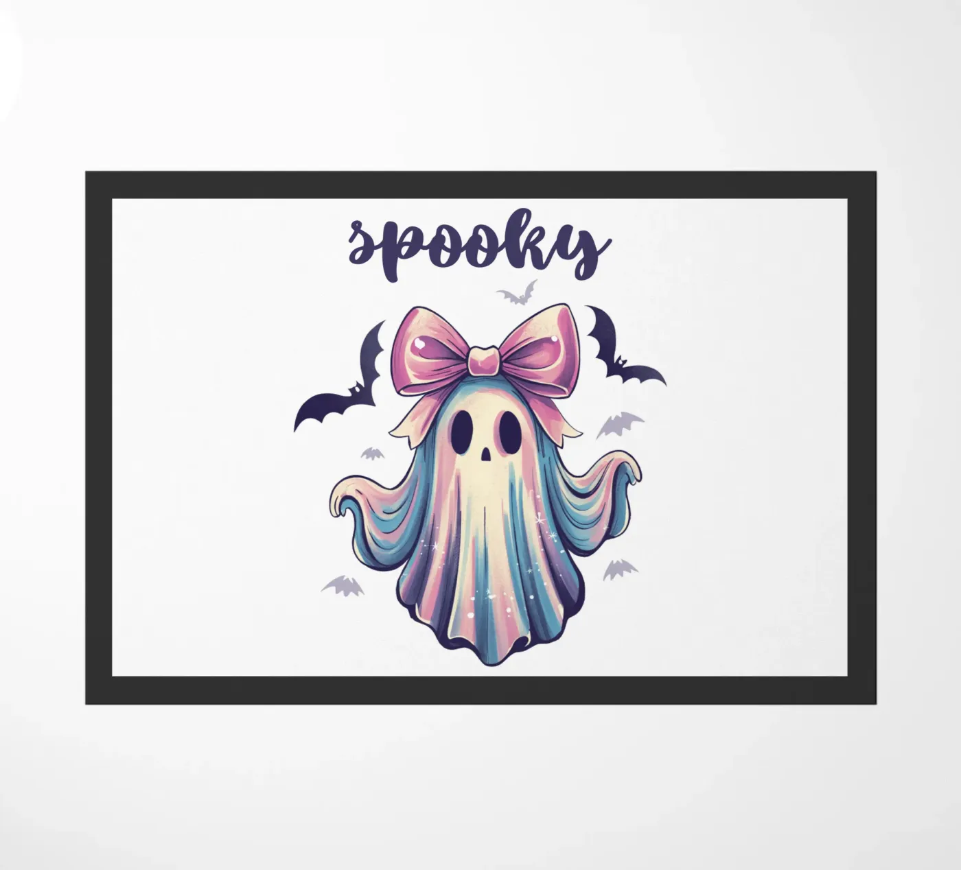 Spooky Ghost deurmat van Sasyall Graphics