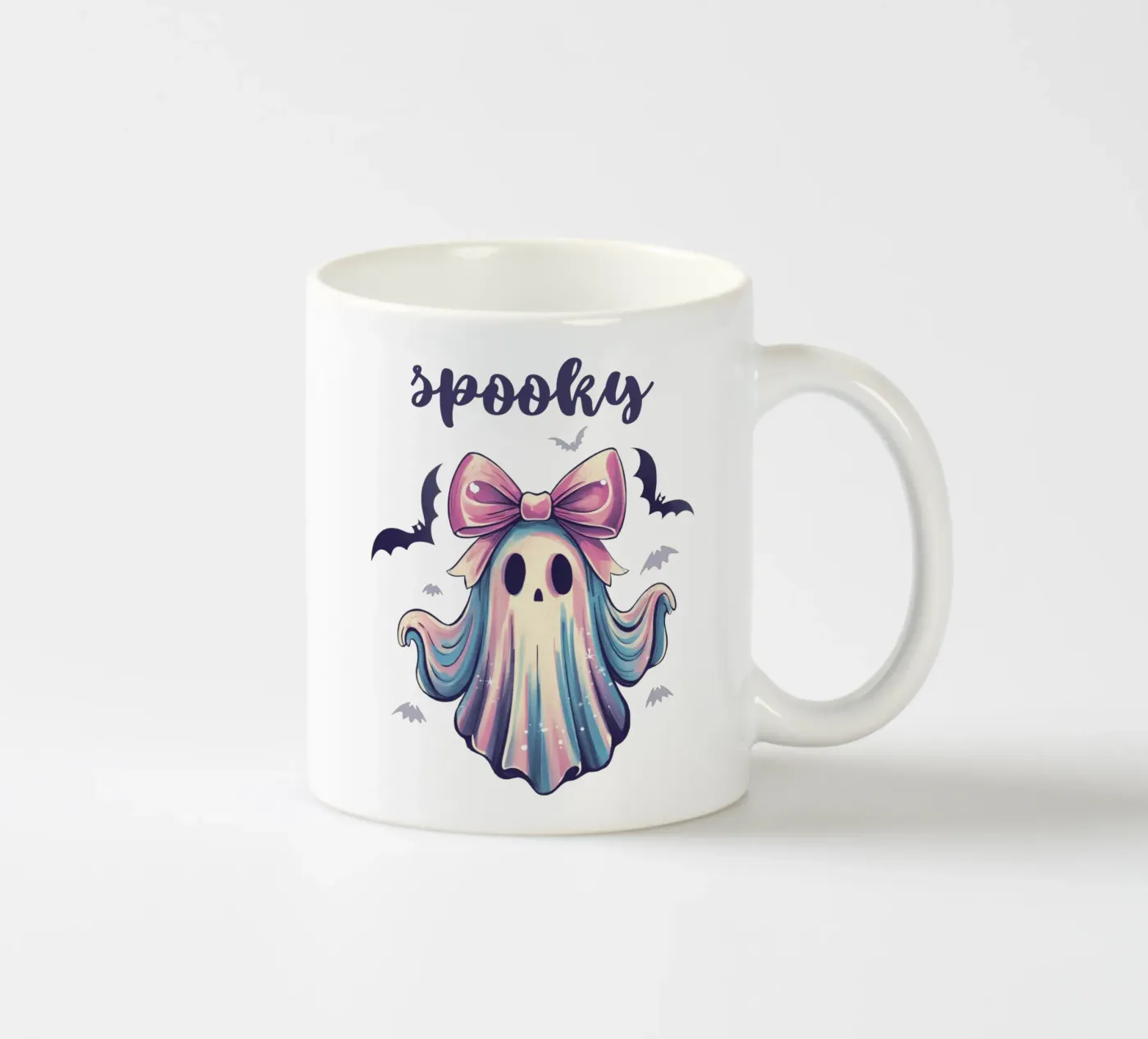 Spooky Ghost ceramic mug by Sasyall Graphics