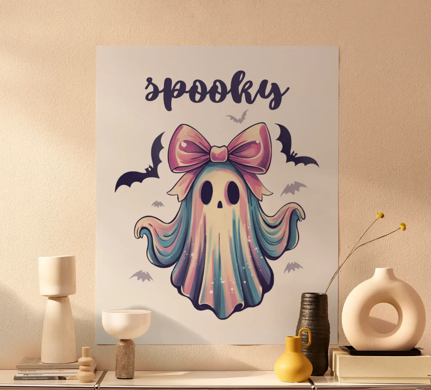 Spooky Ghost poster van Sasyall Graphics