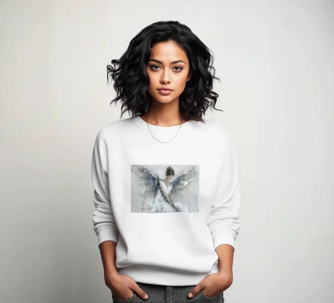 Guardian angel II sweatshirt by Wolkenlos