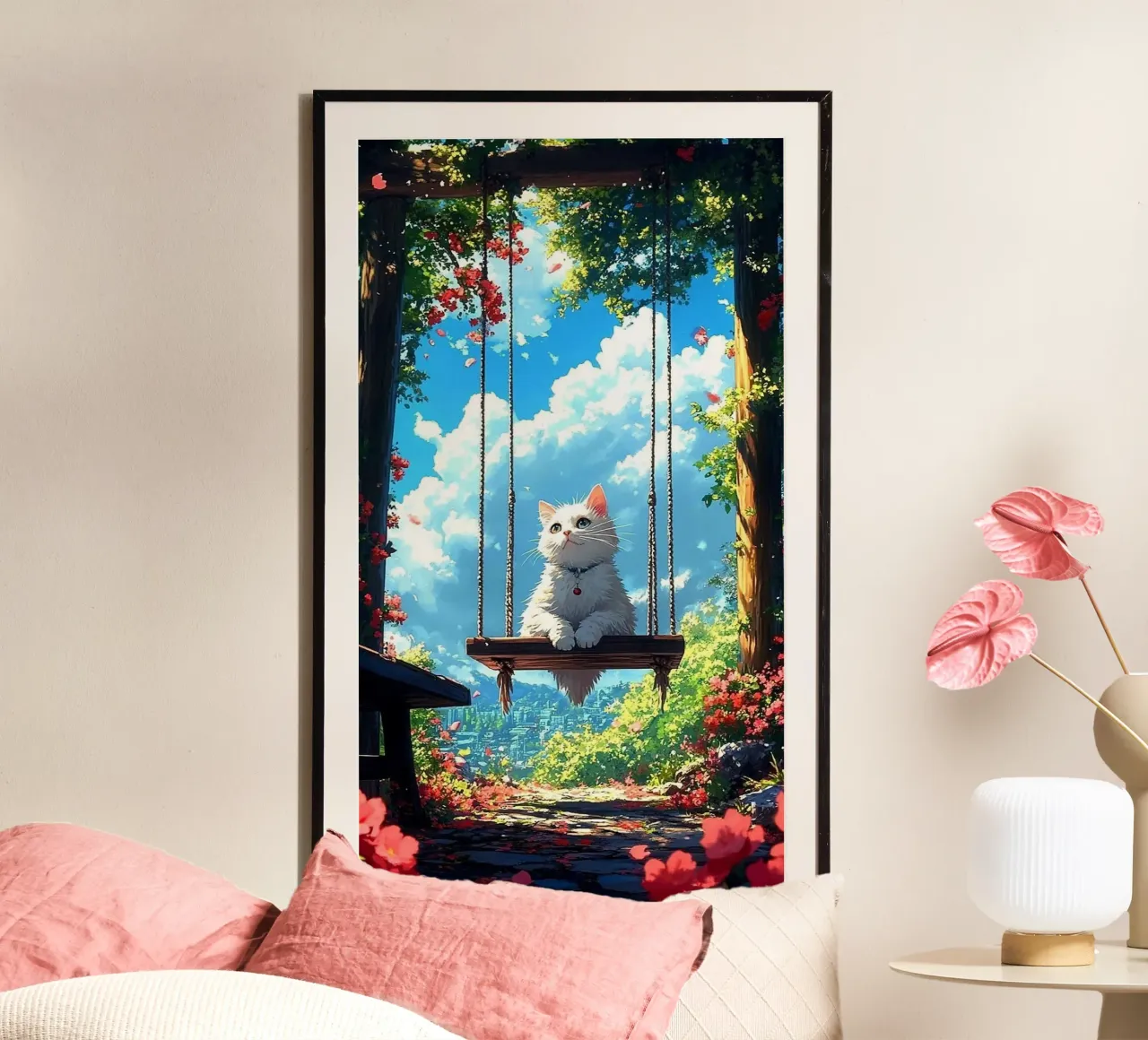 cat on ferris wheel poster da firmana