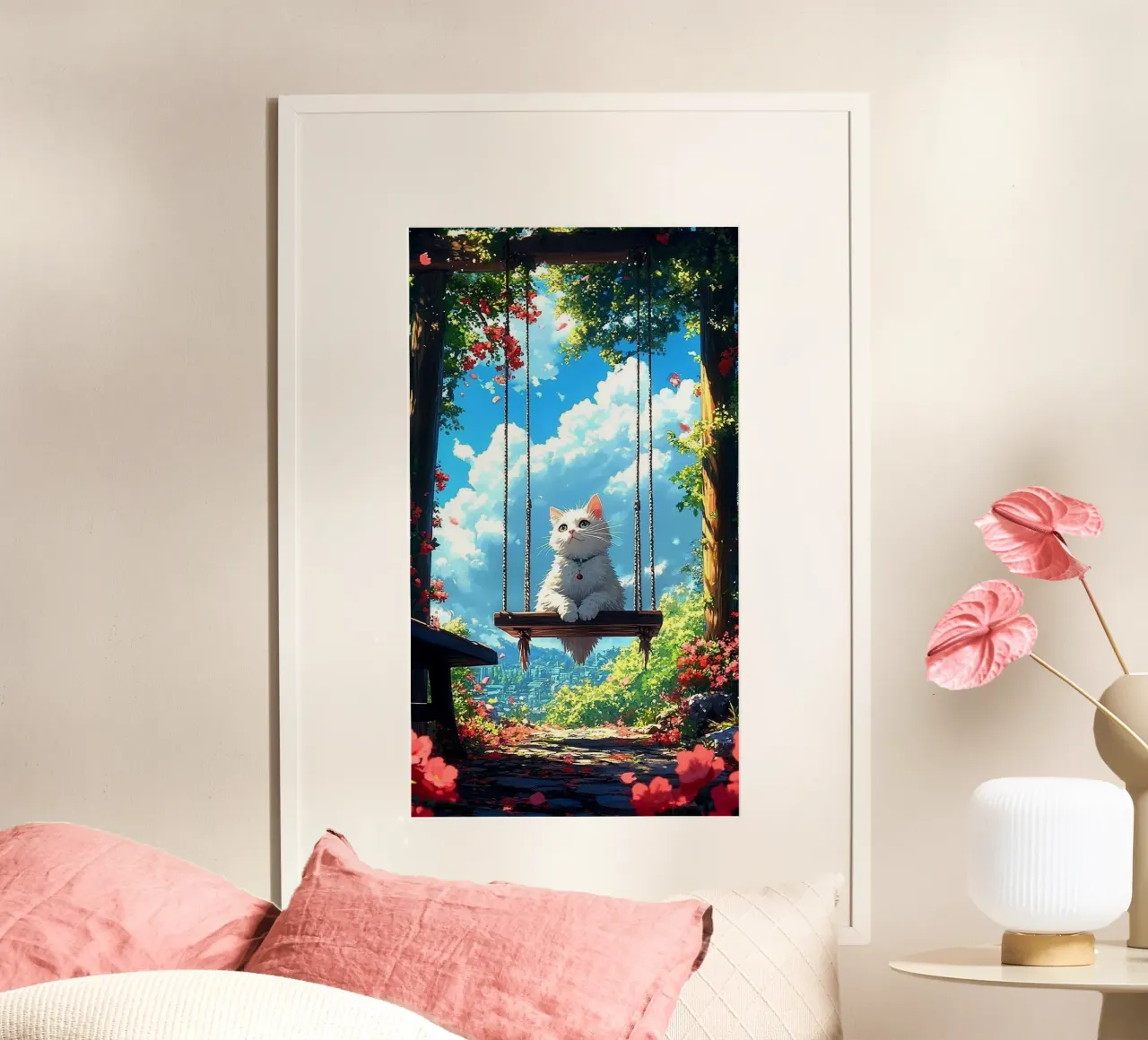 cat on ferris wheel poster da firmana