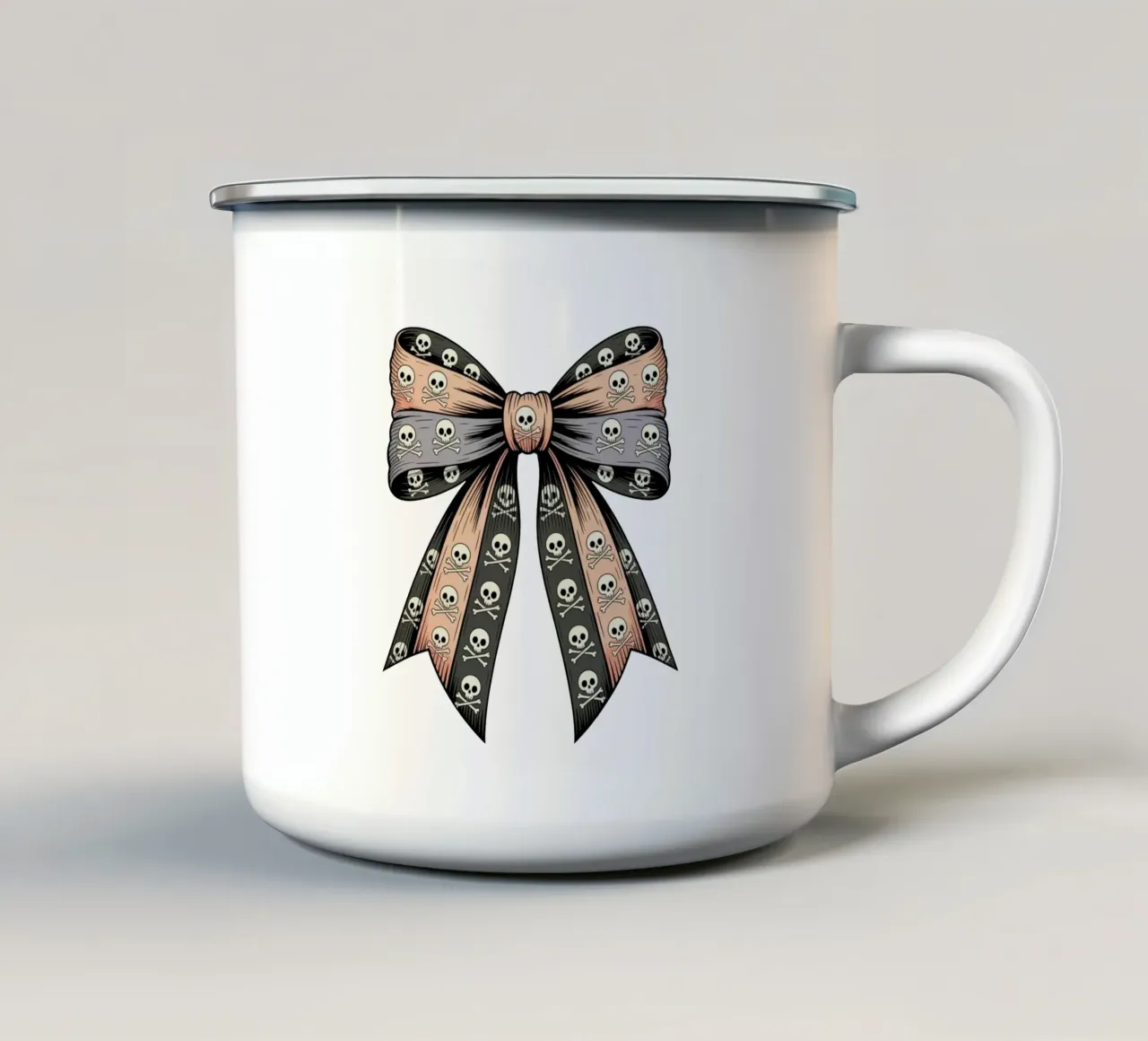 Pastel Goth Bow tazza in smalto da Sasyall Graphics