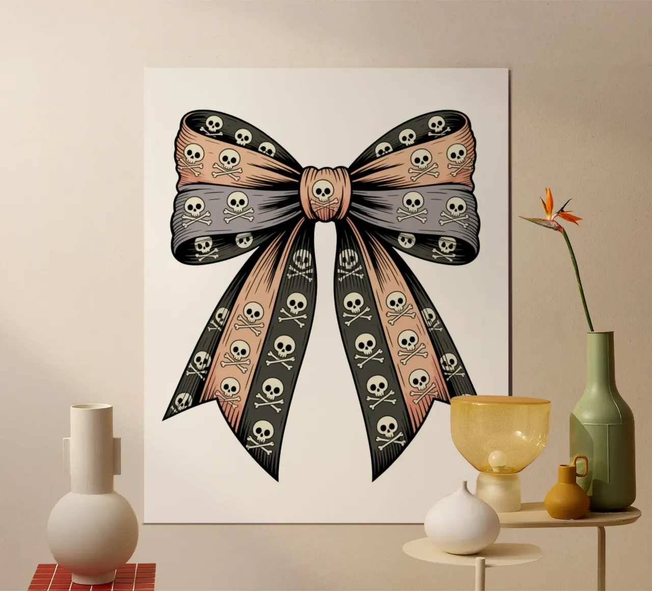 Pastel Goth Bow poster da Sasyall Graphics