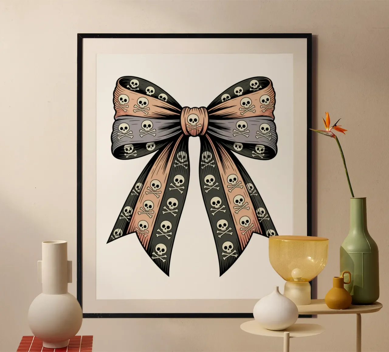 Pastel Goth Bow poster da Sasyall Graphics