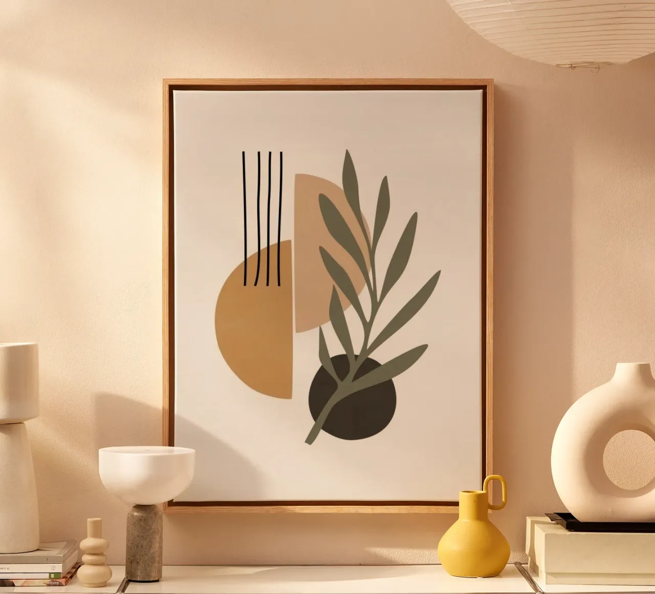 shape circle branch tela con Cornice a cassetta da firmana