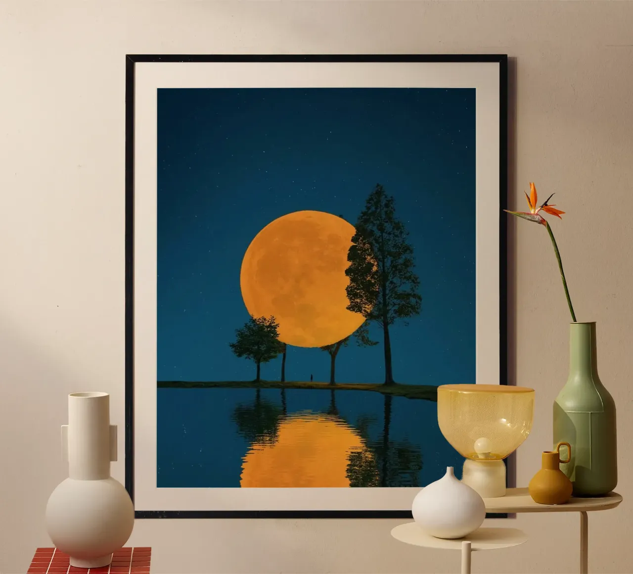 giant moon cover tree poster da sunity