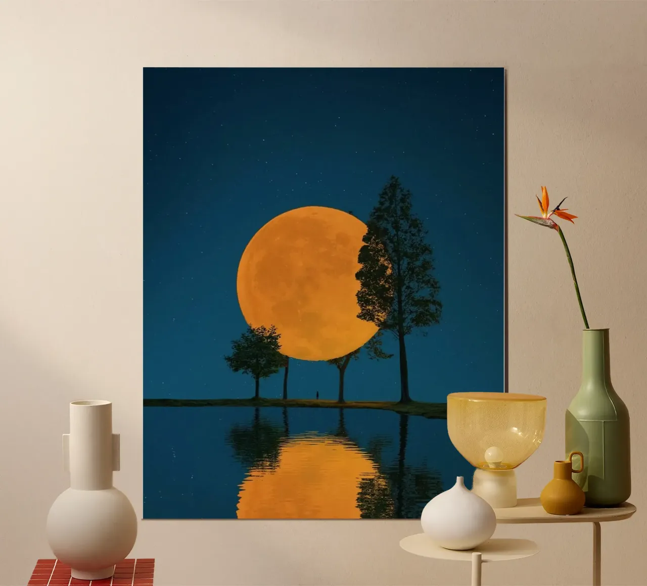 giant moon cover tree poster da sunity