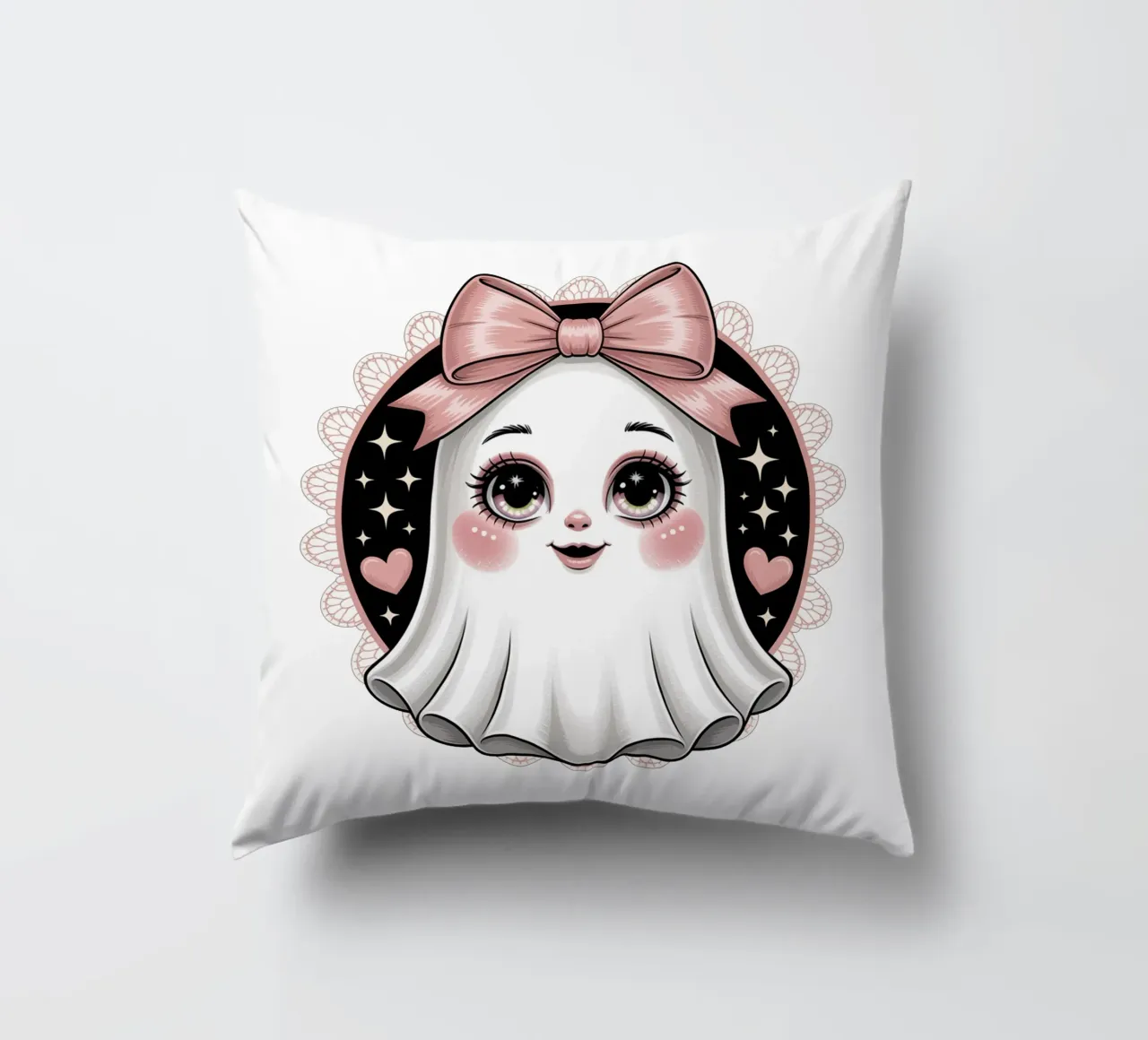 Coquette Ghost cuscino da Sasyall Graphics