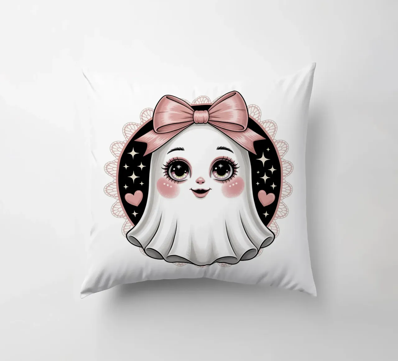 Coquette Ghost cuscino da Sasyall Graphics