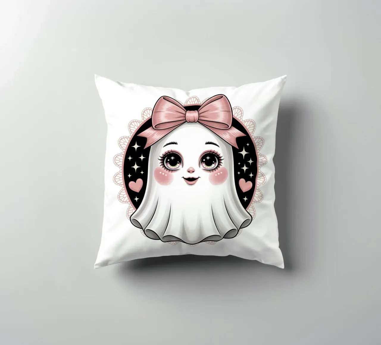 Coquette Ghost cuscino da Sasyall Graphics