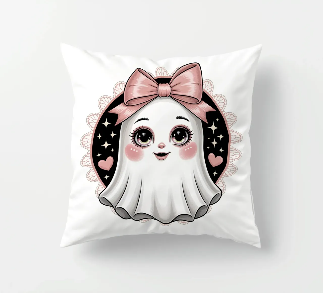 Coquette Ghost cuscino da Sasyall Graphics