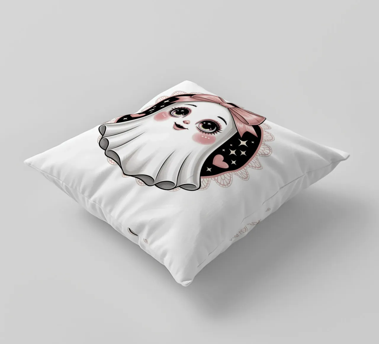 Coquette Ghost cuscino da Sasyall Graphics