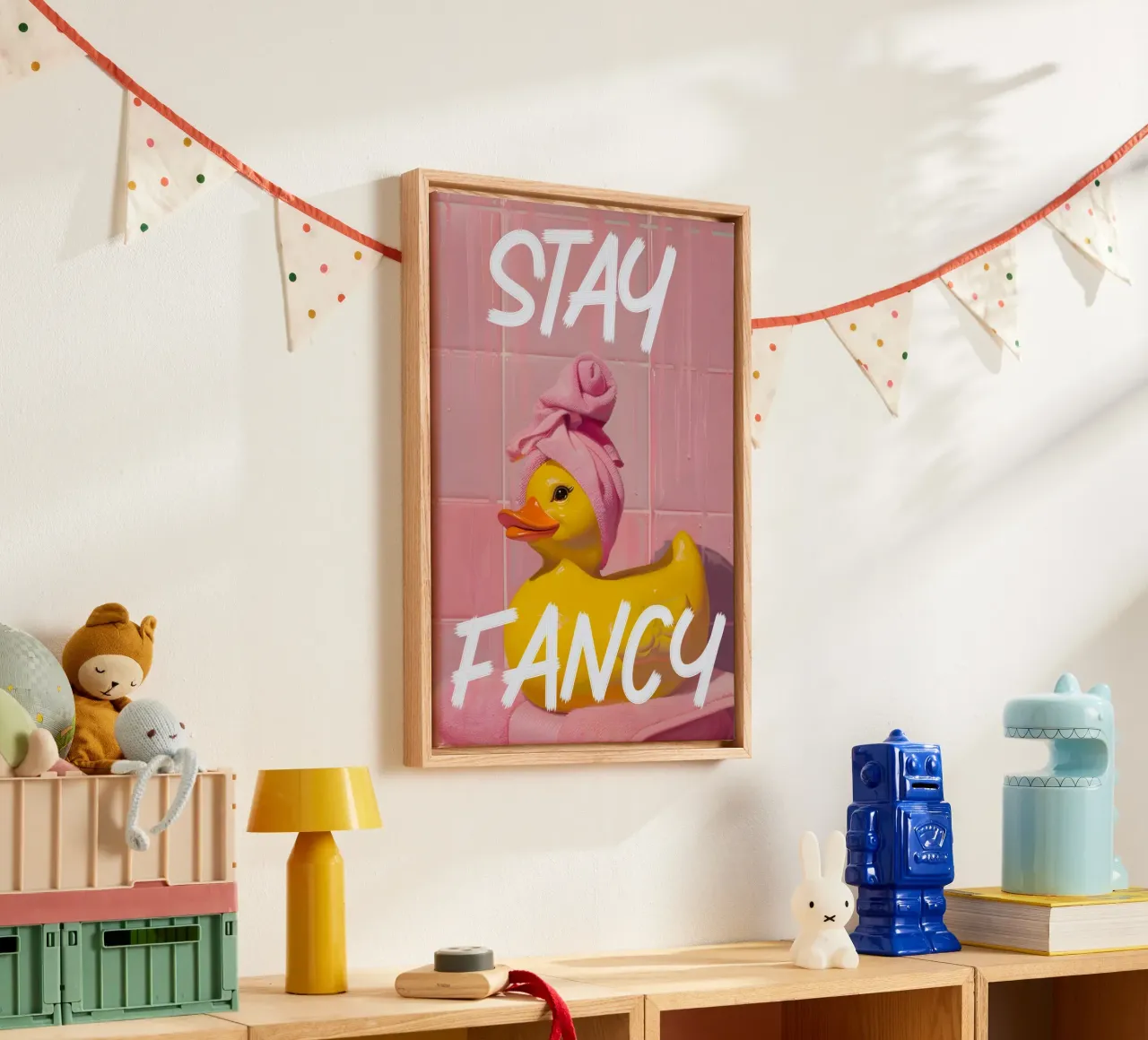 Stay fancy tela con Cornice a cassetta da Type & Tape