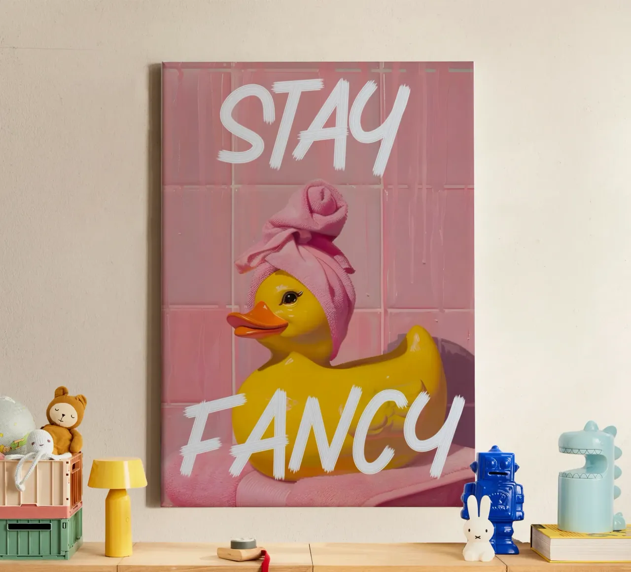 Stay fancy tela con Cornice a cassetta da Type & Tape