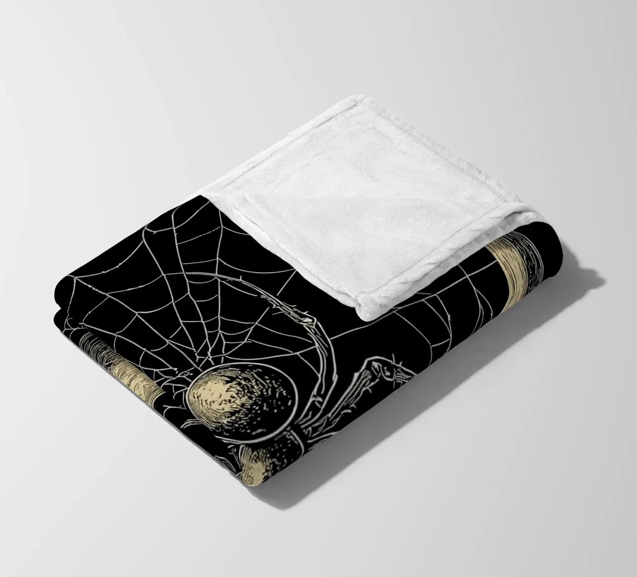 Ragno nella luna crescente coperta in pile da pixelbull - medieval art and more