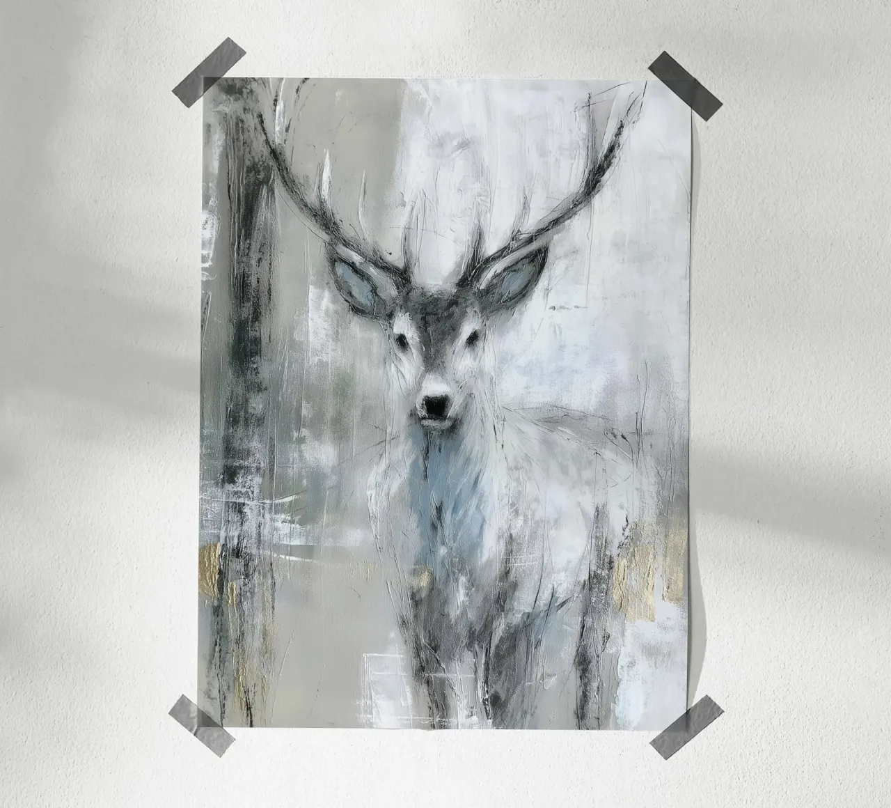 Cervi moderni nella foresta I poster da Wolkenlos
