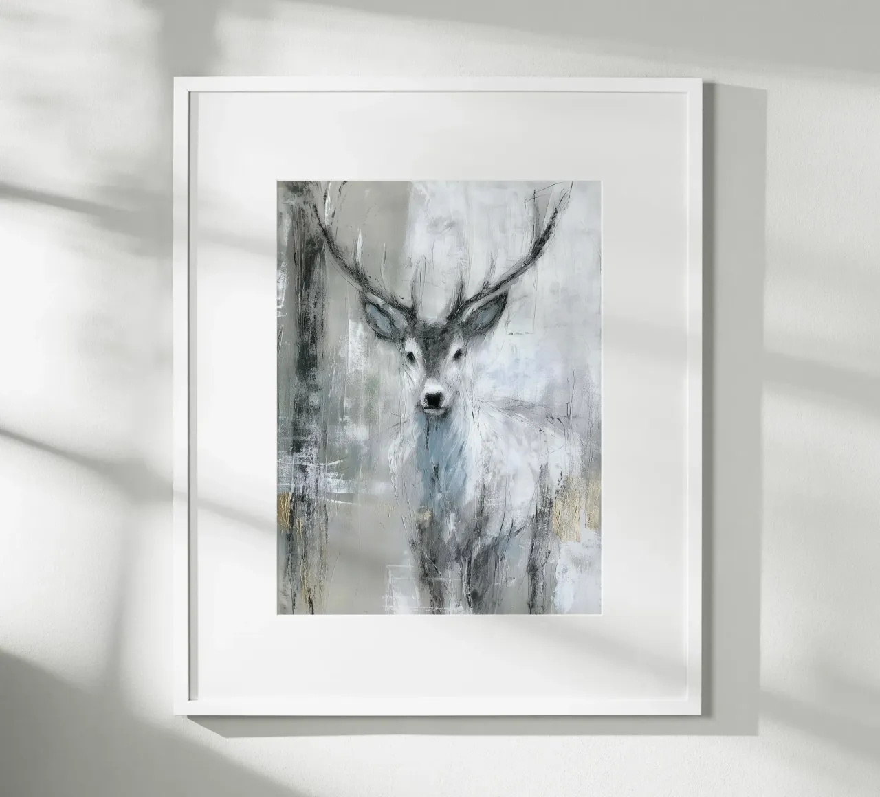 Cervi moderni nella foresta I poster da Wolkenlos