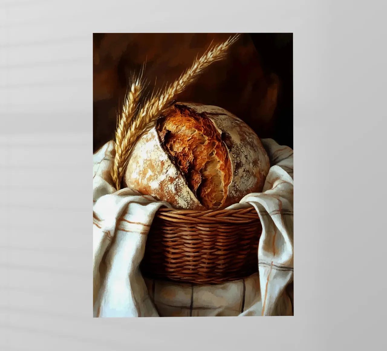 Pane fresco di fattoria in un cestino pellicola backlit da pixelbull - medieval art and more