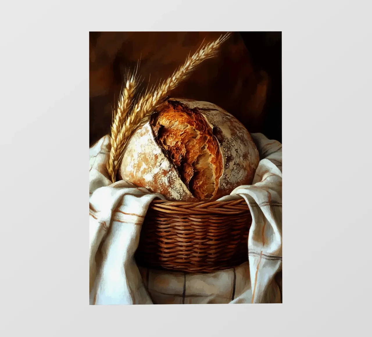 Pane fresco di fattoria in un cestino pellicola backlit da pixelbull - medieval art and more