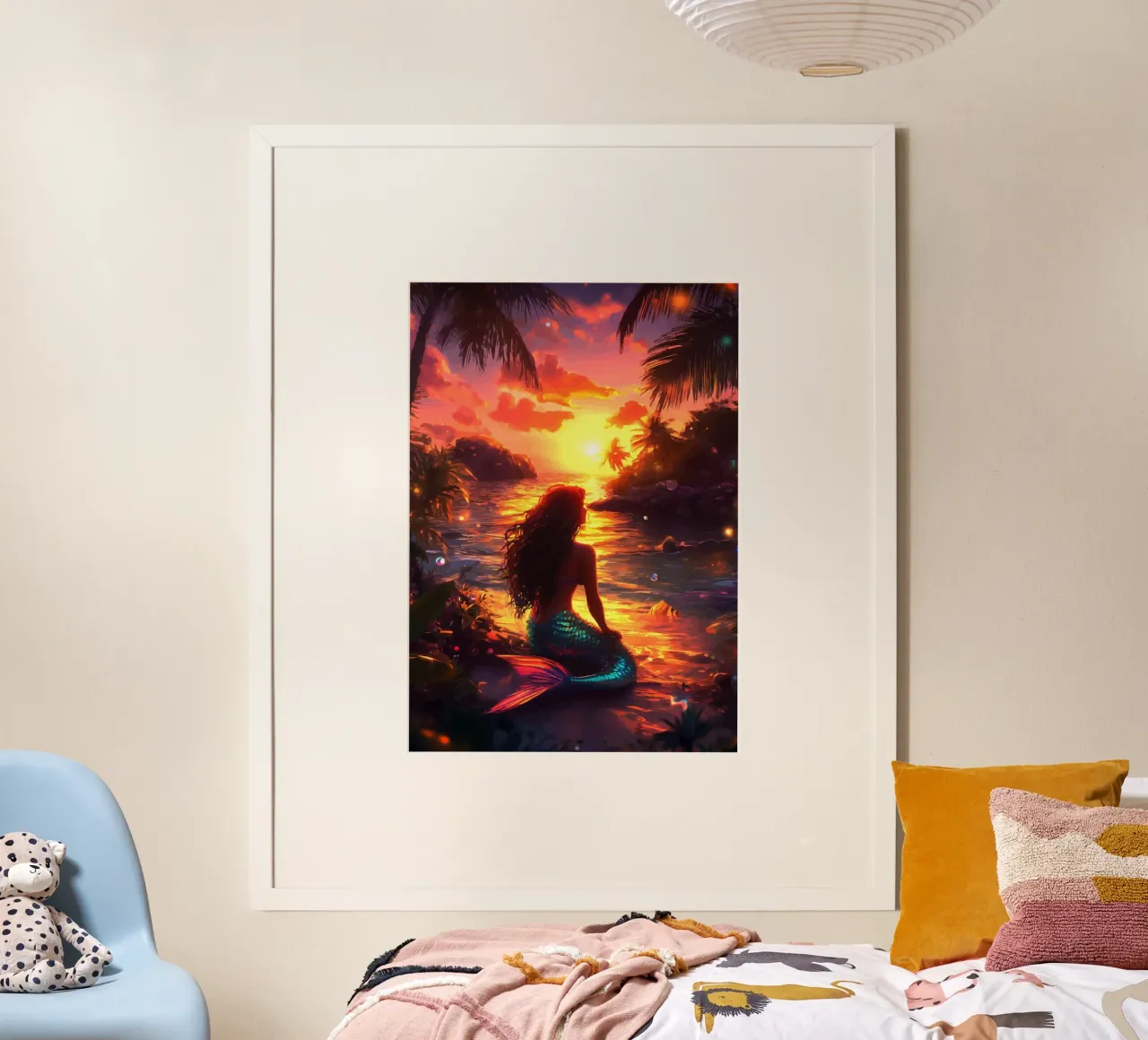 Sirena al tramonto poster da pixelbull - medieval art and more