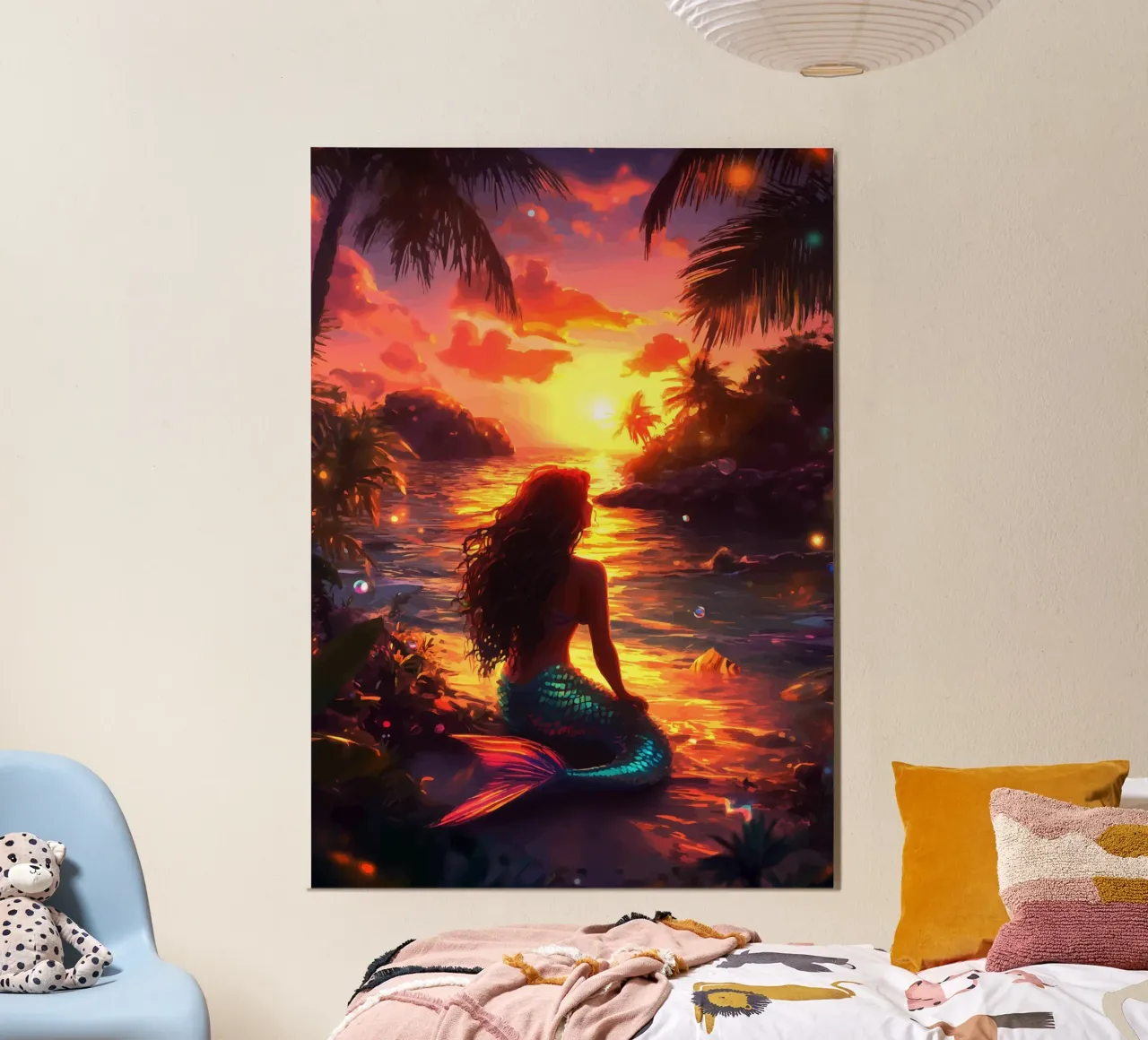 Sirena al tramonto poster da pixelbull - medieval art and more