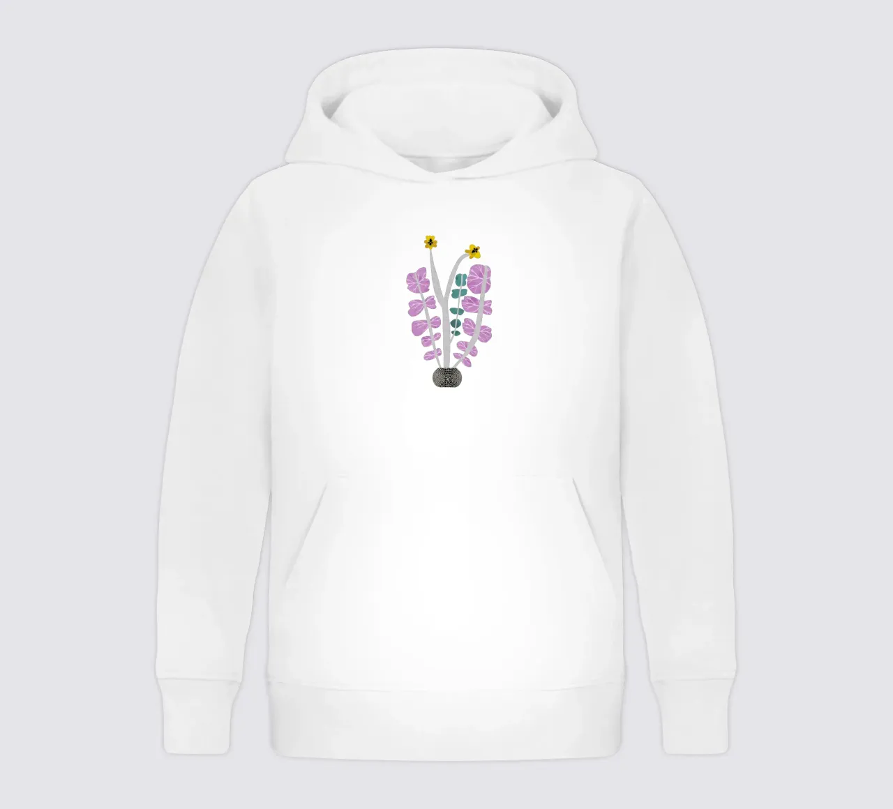 Flower Pot kids hoodie by Asha Designs
