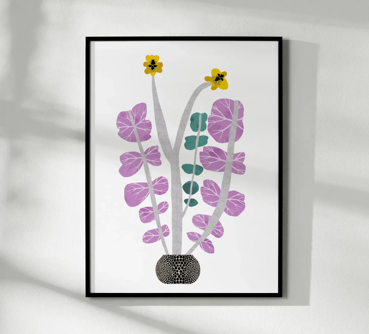 Bloempot poster van Asha Designs