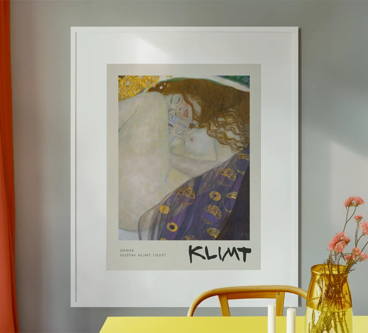 Danae Grafik - Gustav Klimt Poster von Show Art