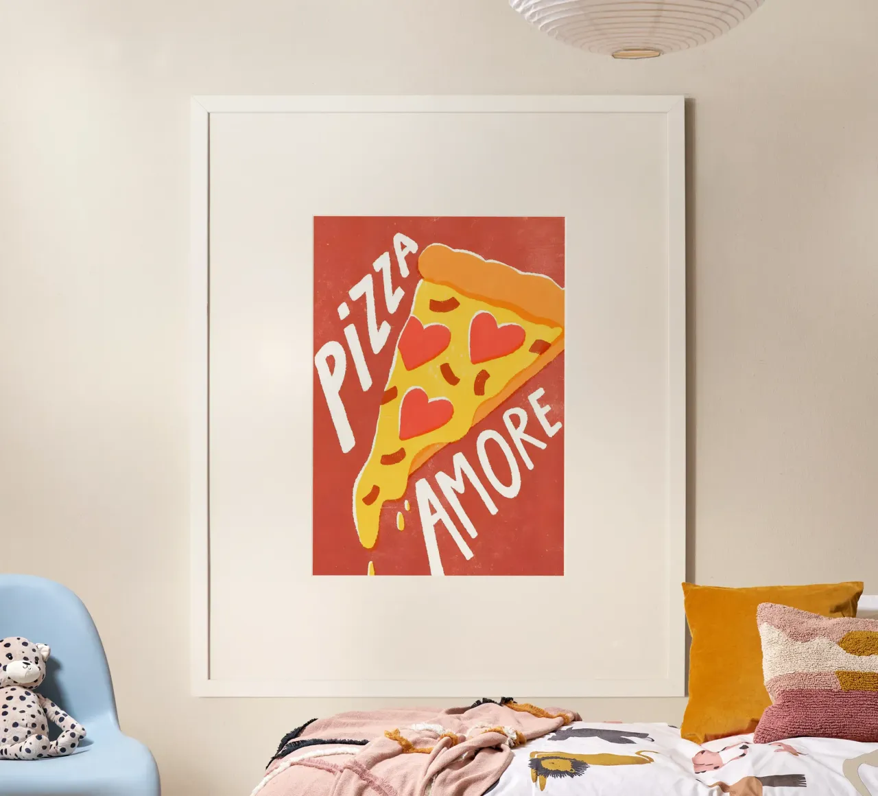 "PIZZA AMORE" poster da Type & Tape
