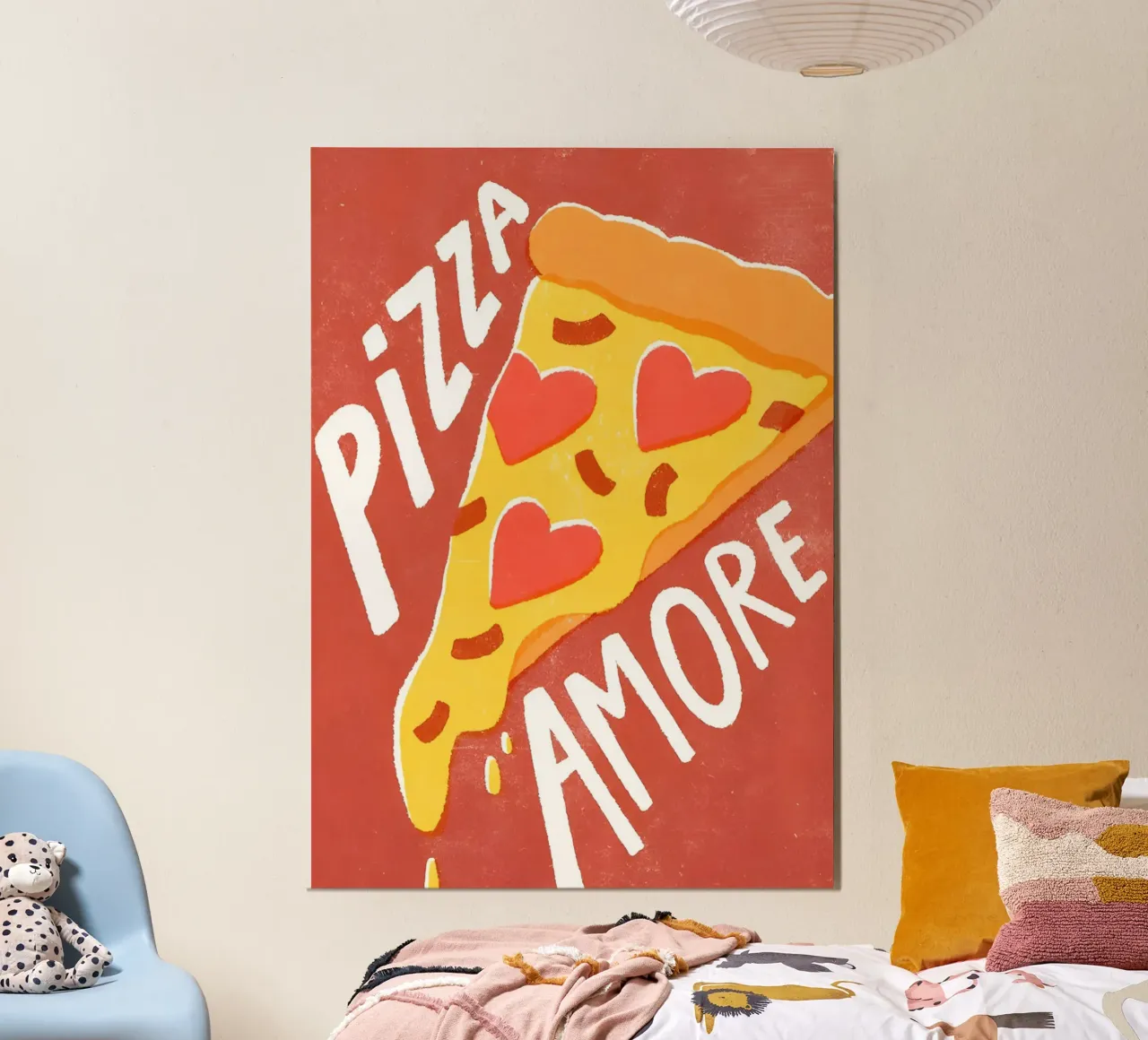 "PIZZA AMORE" poster da Type & Tape