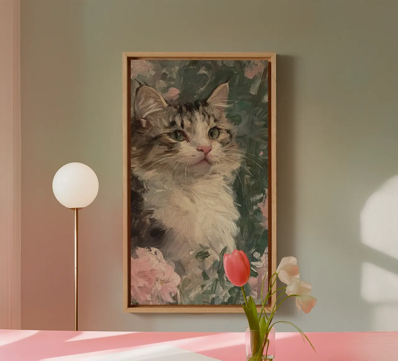 posture art cat tela con Cornice a cassetta da chaodays