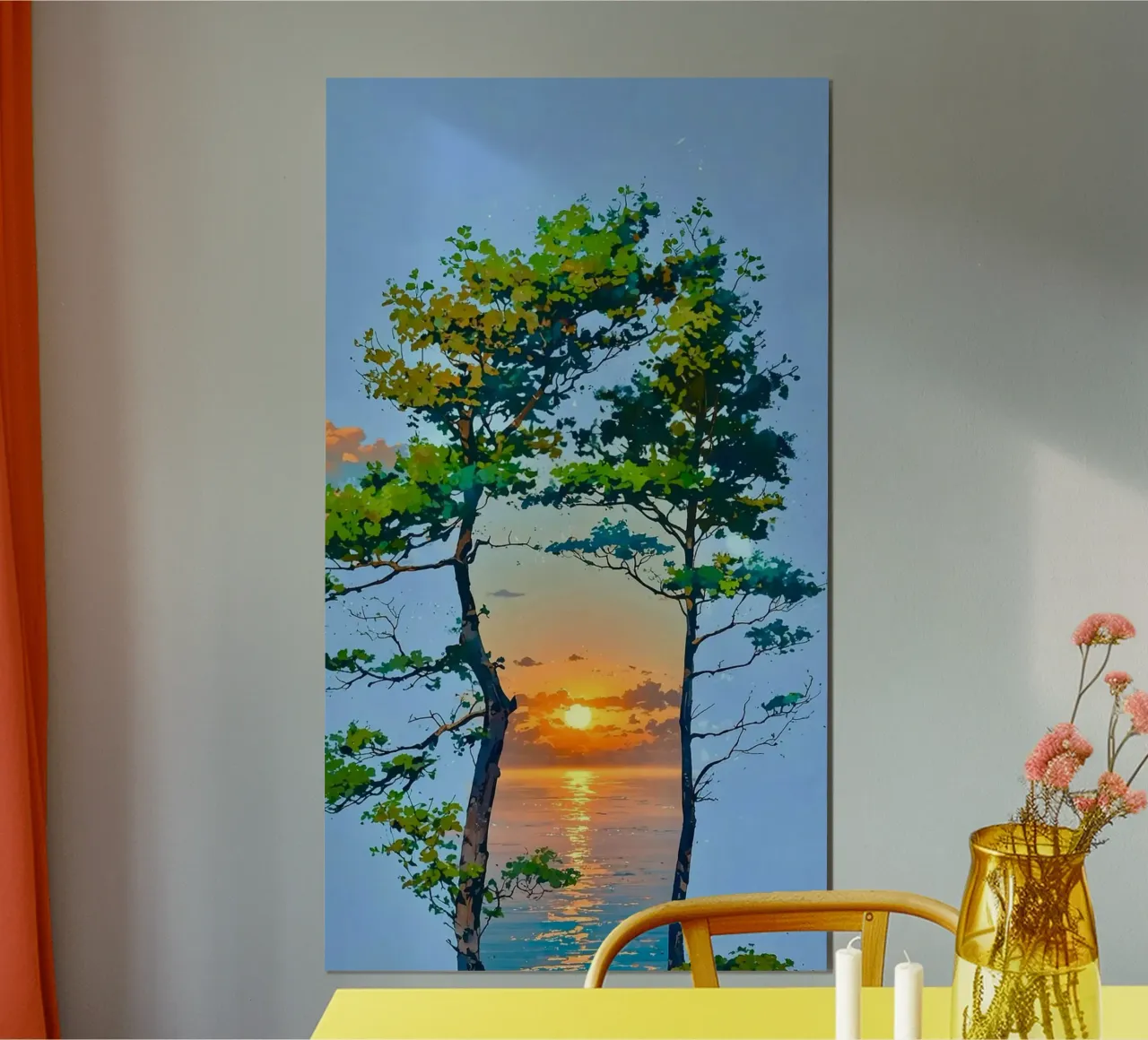 couple tree window poster da throme