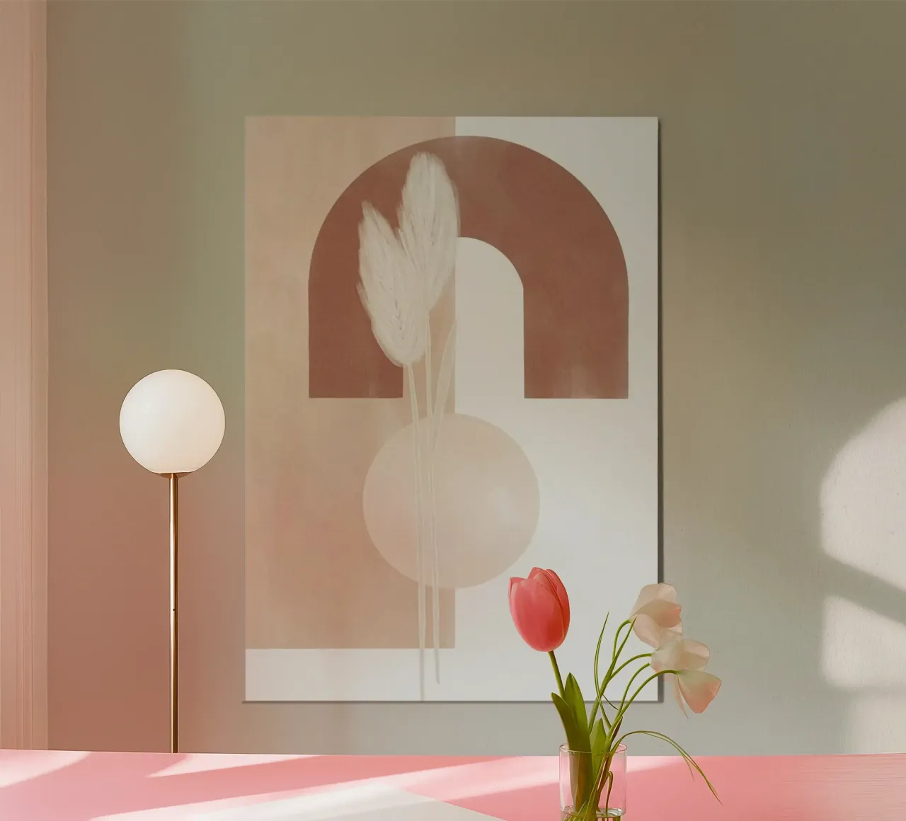 circle branch poster con telaio in legno da chaodays