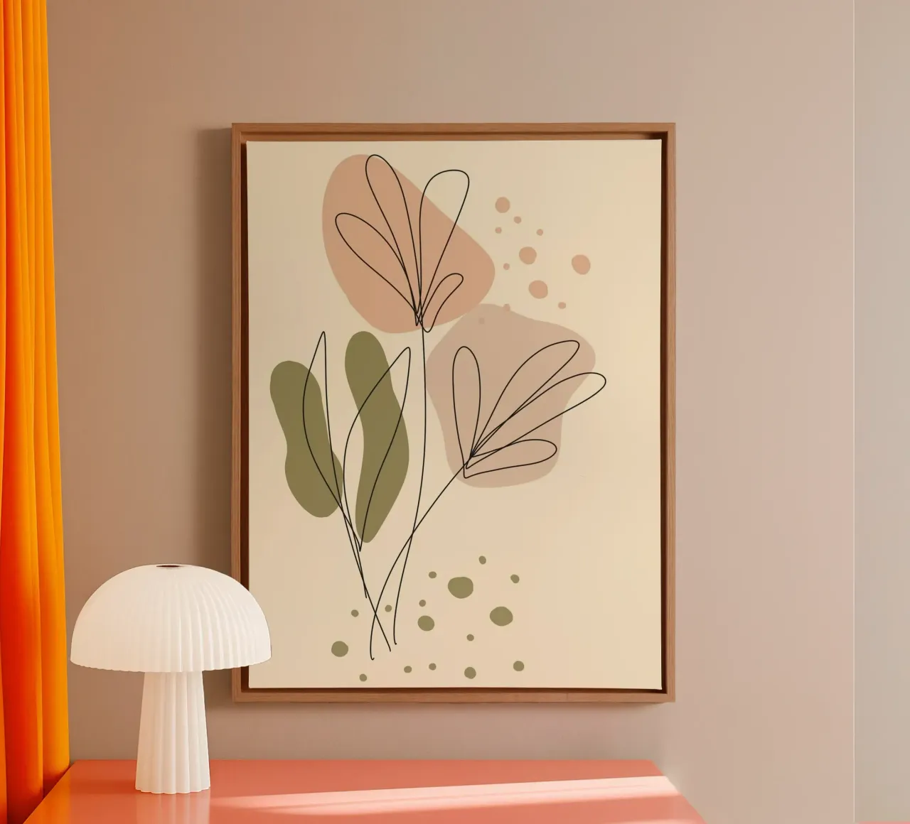 line shape canvas met Baklijst van chaodays