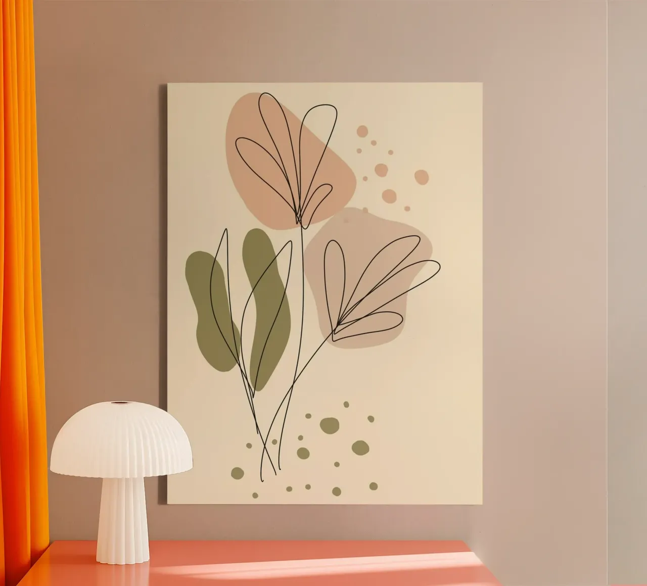 line shape canvas met Baklijst van chaodays