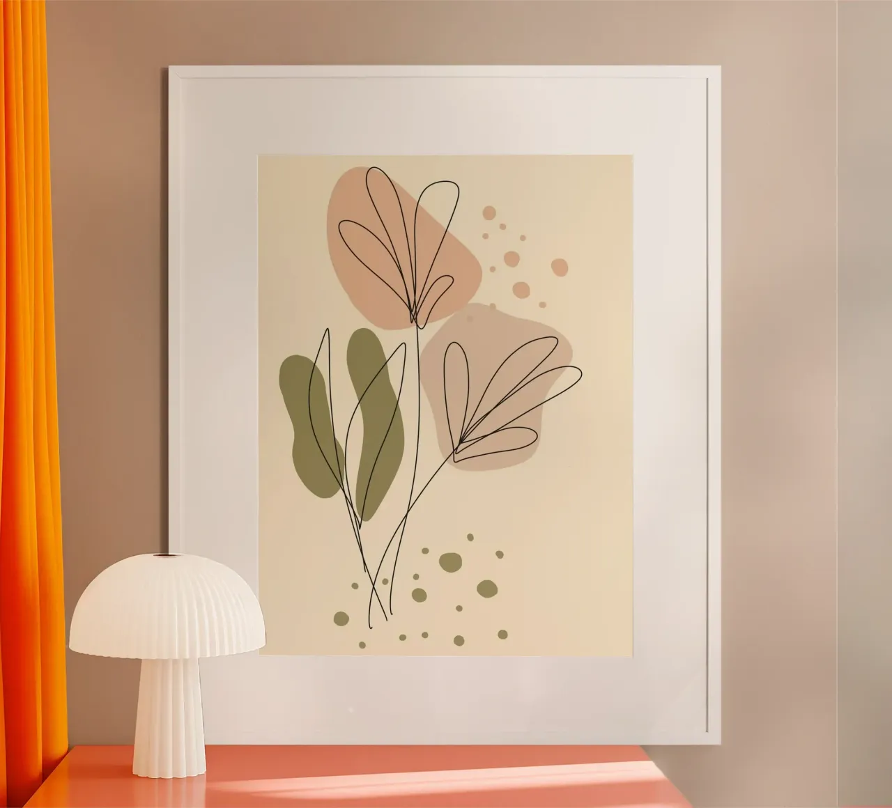 line shape poster con telaio in alluminio da chaodays