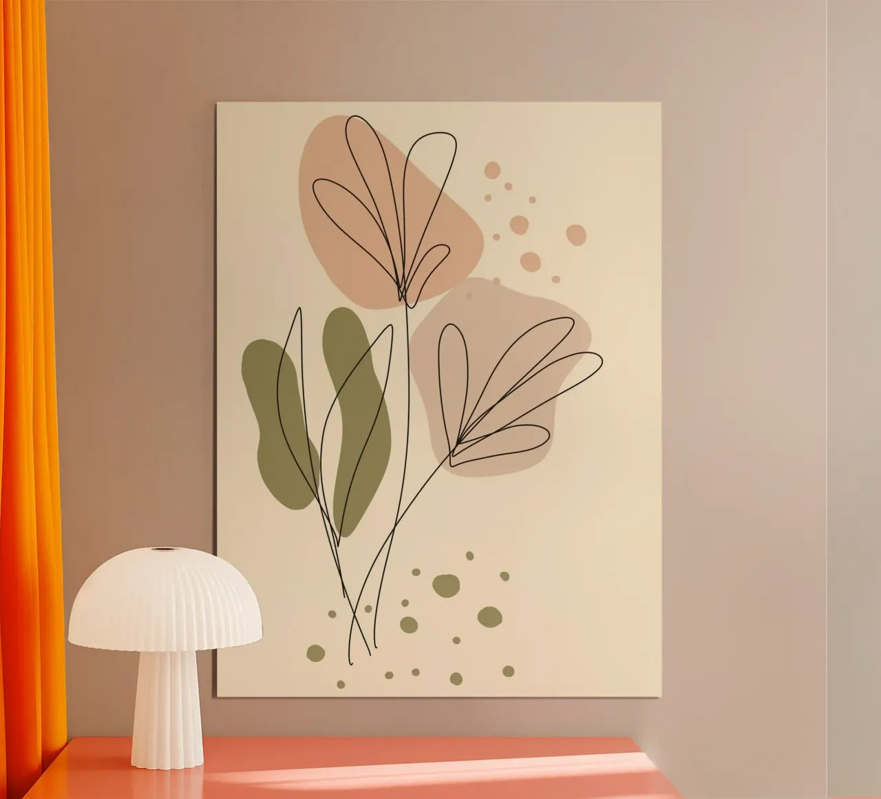 line shape poster con telaio in alluminio da chaodays