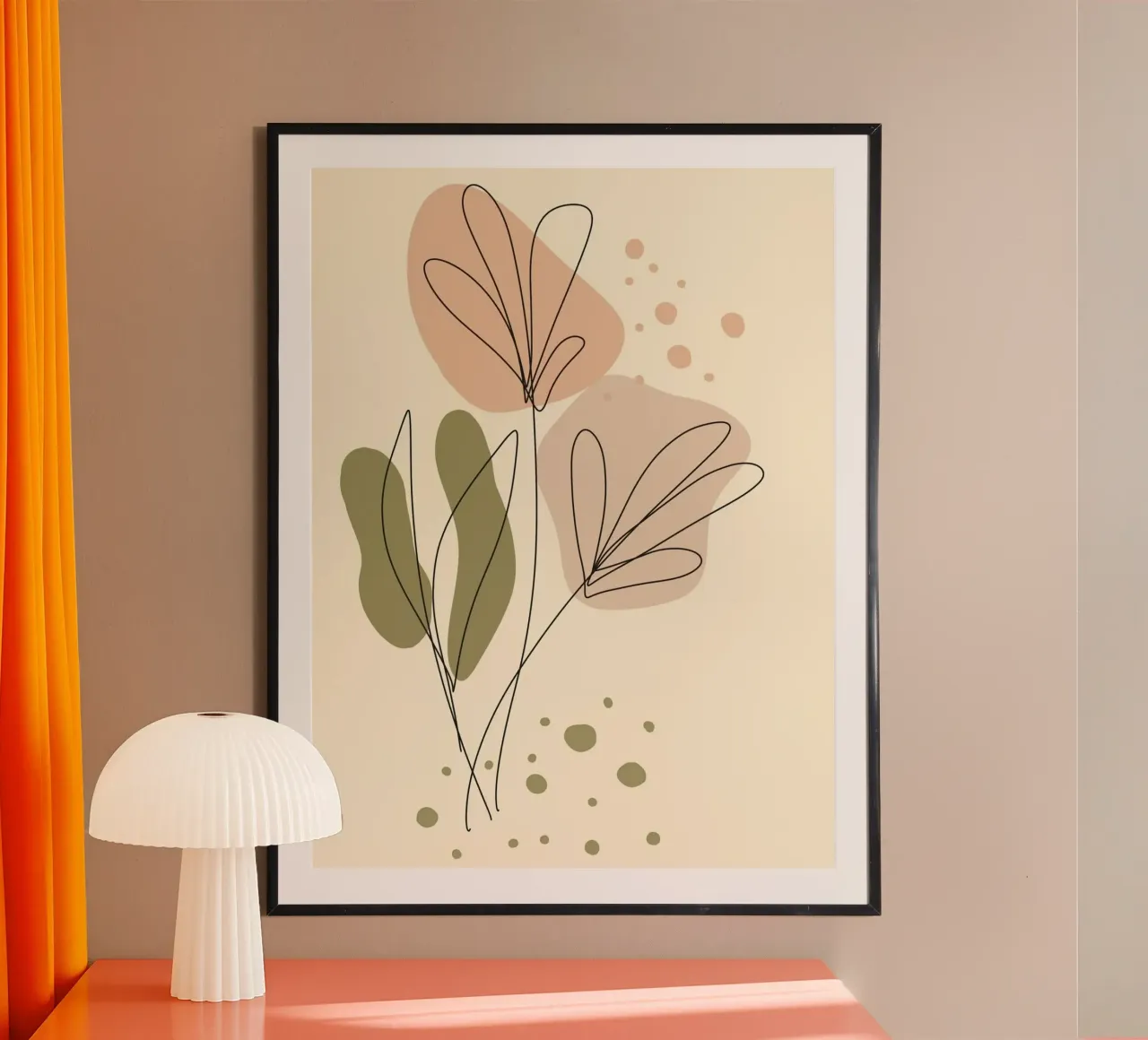 line shape poster con telaio in alluminio da chaodays