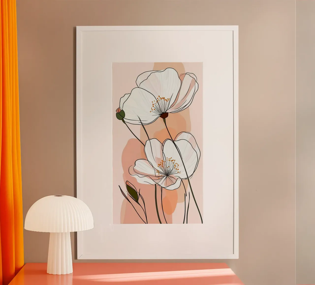 flower and color poster con telaio in plastica da chaodays