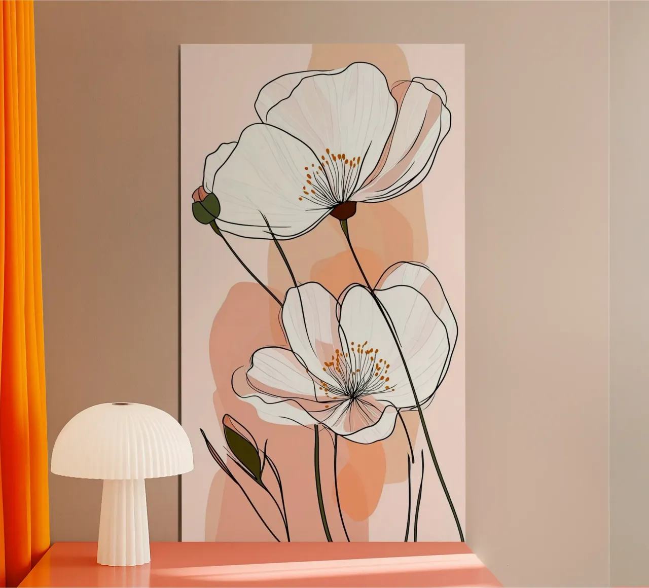 flower and color poster con telaio in plastica da chaodays