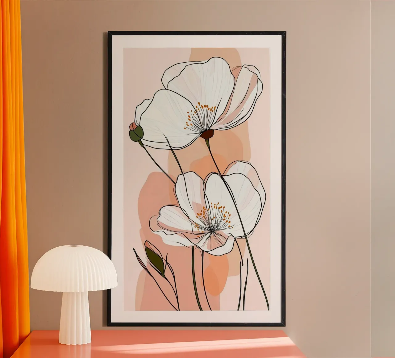 flower and color poster con telaio in plastica da chaodays
