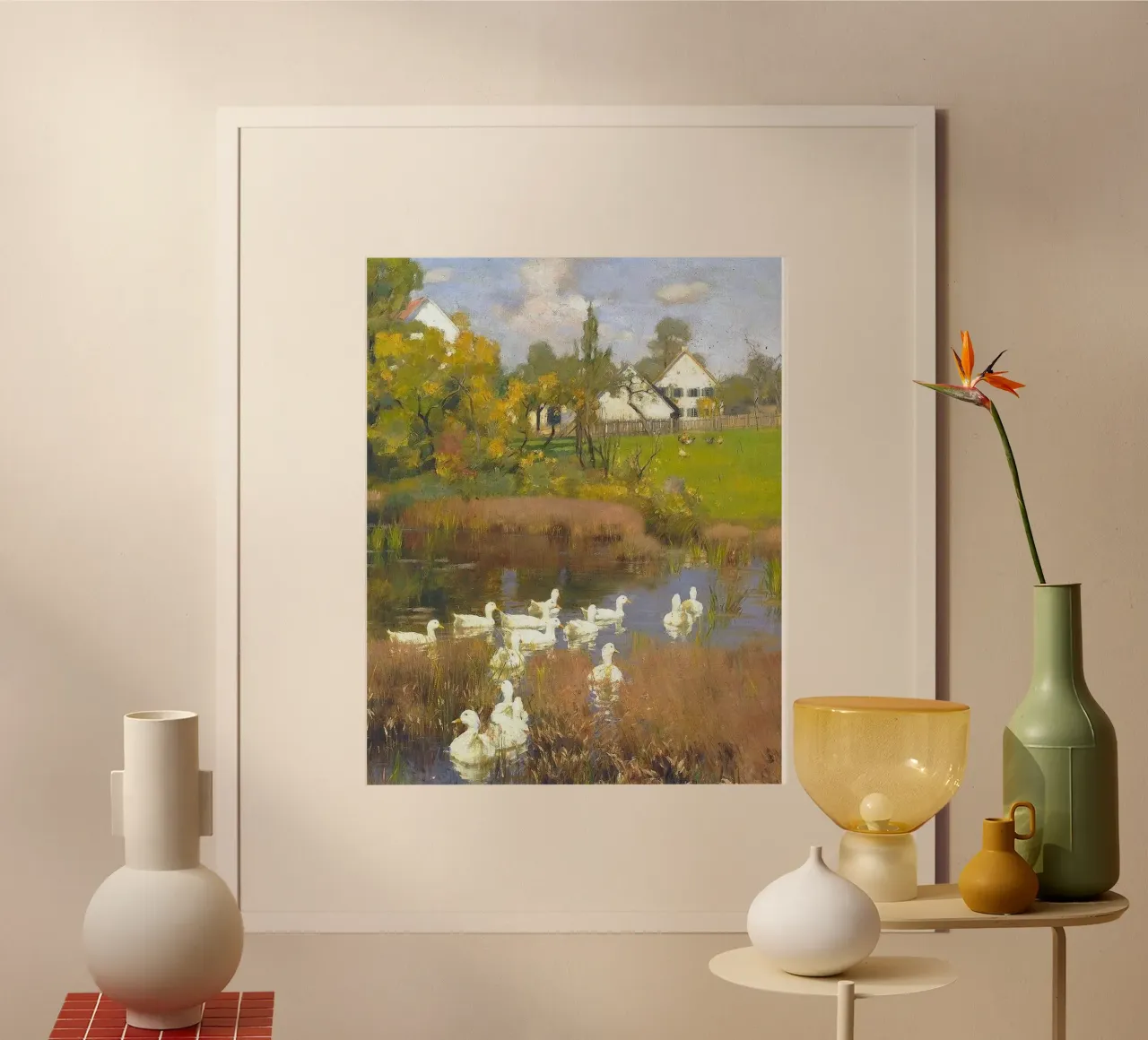 animal on lake poster da throme