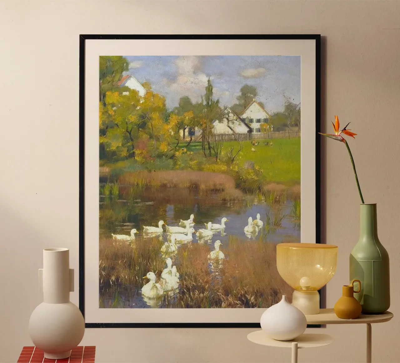 animal on lake poster da throme