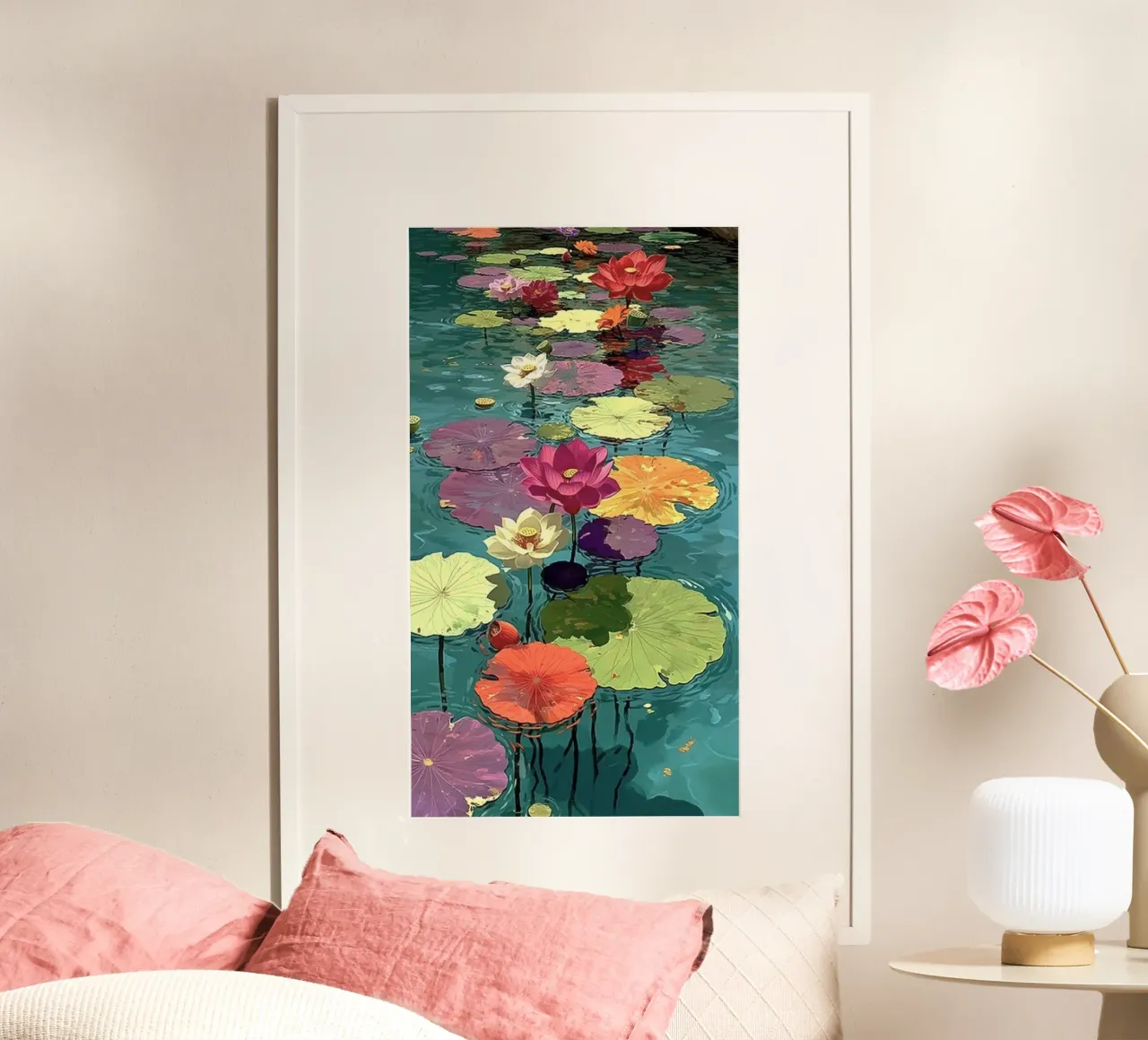 leaf on water poster da throme